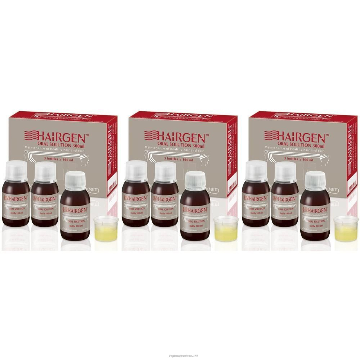 Trova prezzi di hairgen soluzione orale 3 boccette da 100 ml 3x3x100 ml oral e compra online