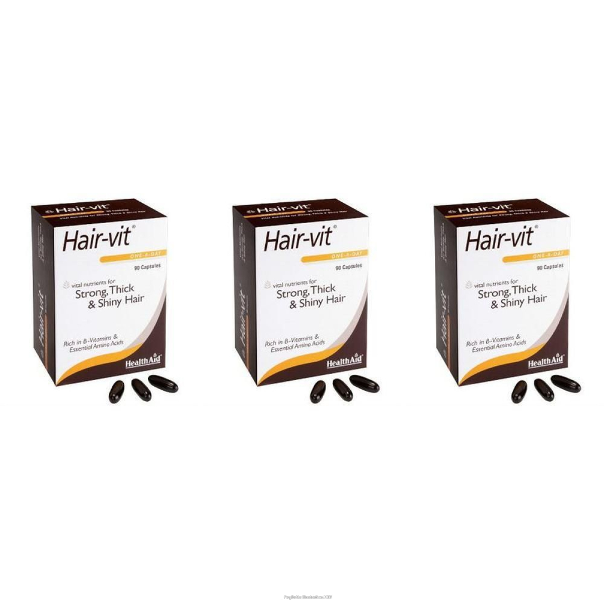 Trova prezzi di hairvit 90 capsule molli 3x128,8 g e compra online