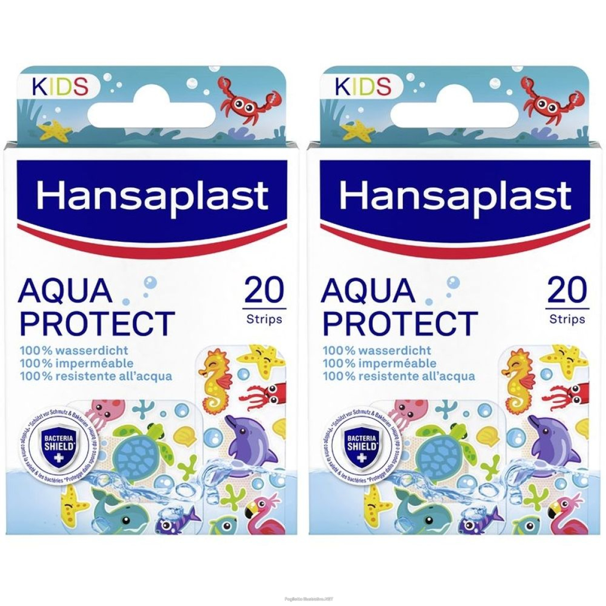 Trova prezzi di hansaplast aqua protect kids, cerotti bambini colorati resistenti all' e compra online