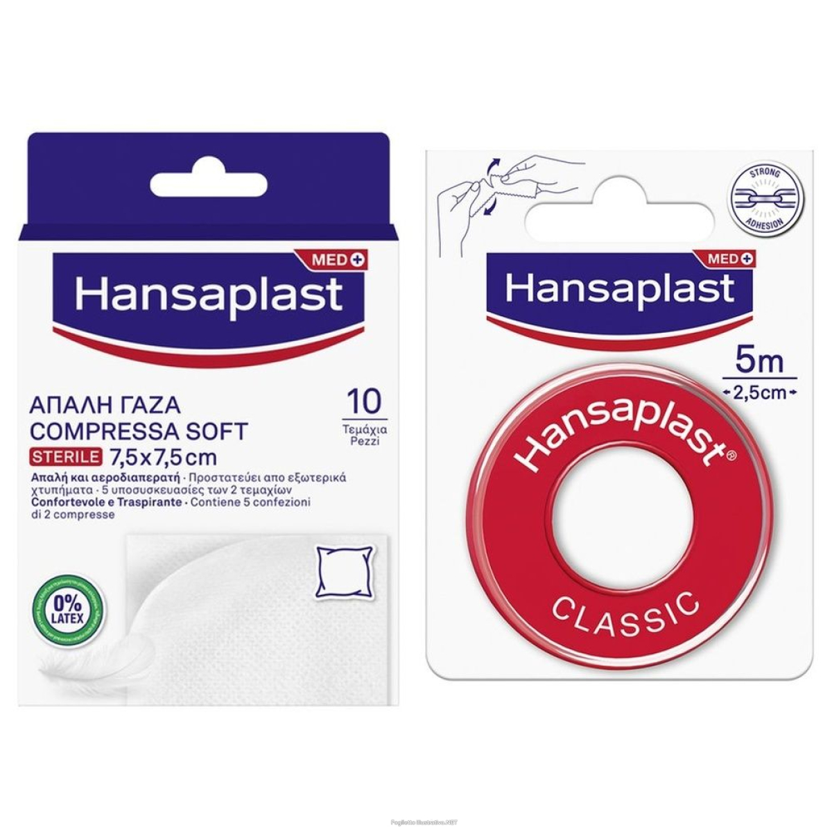 Trova prezzi di hansaplast compressa soft garze sterili 10 pezzi 7,5x7,5 cm + hansapla e compra online