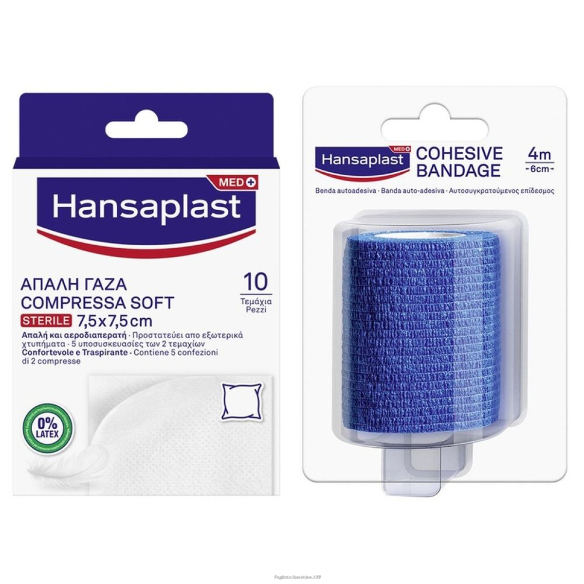 Trova prezzi di hansaplast compressa soft garze sterili 10 pezzi 7,5x7,5 cm + hansapla e compra online