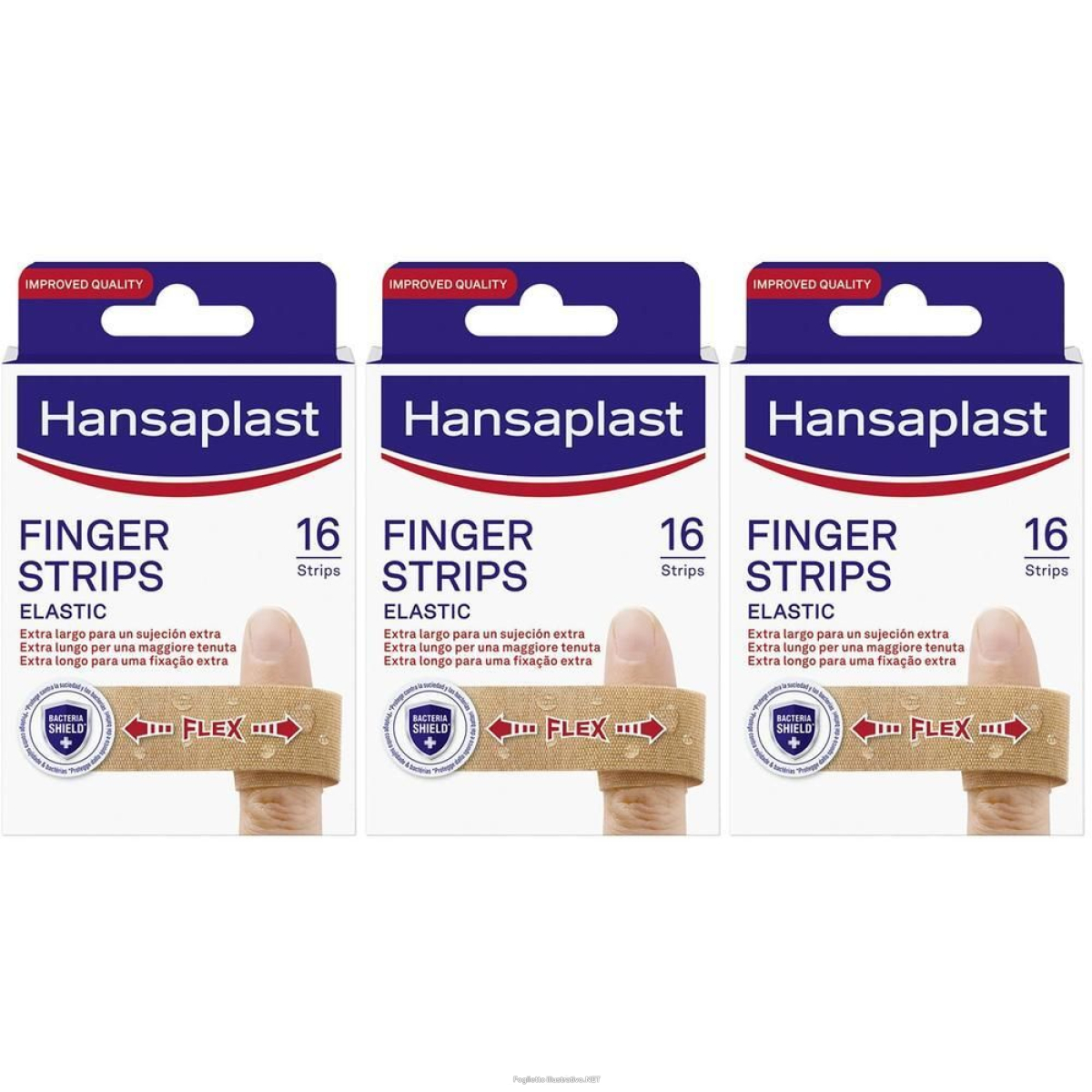 Trova prezzi di hansaplast elastic finger strips, cerotti dita extra lunghi, elastici e compra online