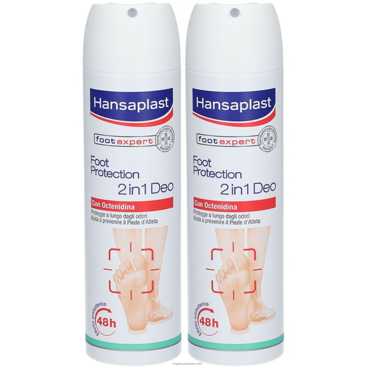 Trova prezzi di hansaplast foot protection 2 in 1 deodorante set da 2x150 ml spray e compra online