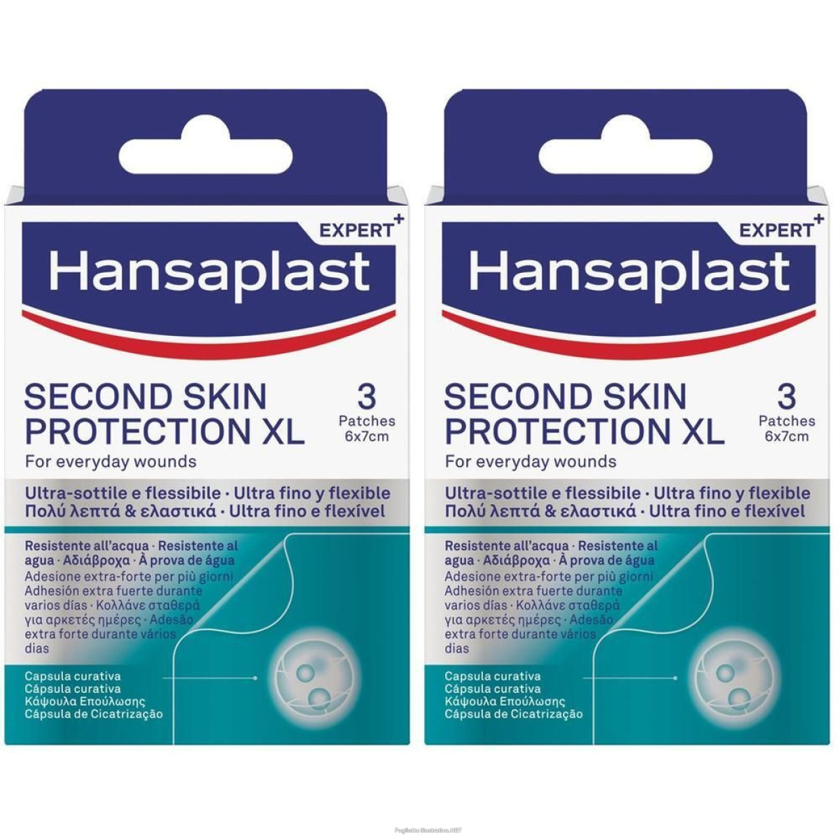 Trova prezzi di hansaplast second skin protection xl 3, grandi cerotti con capsula cur e compra online