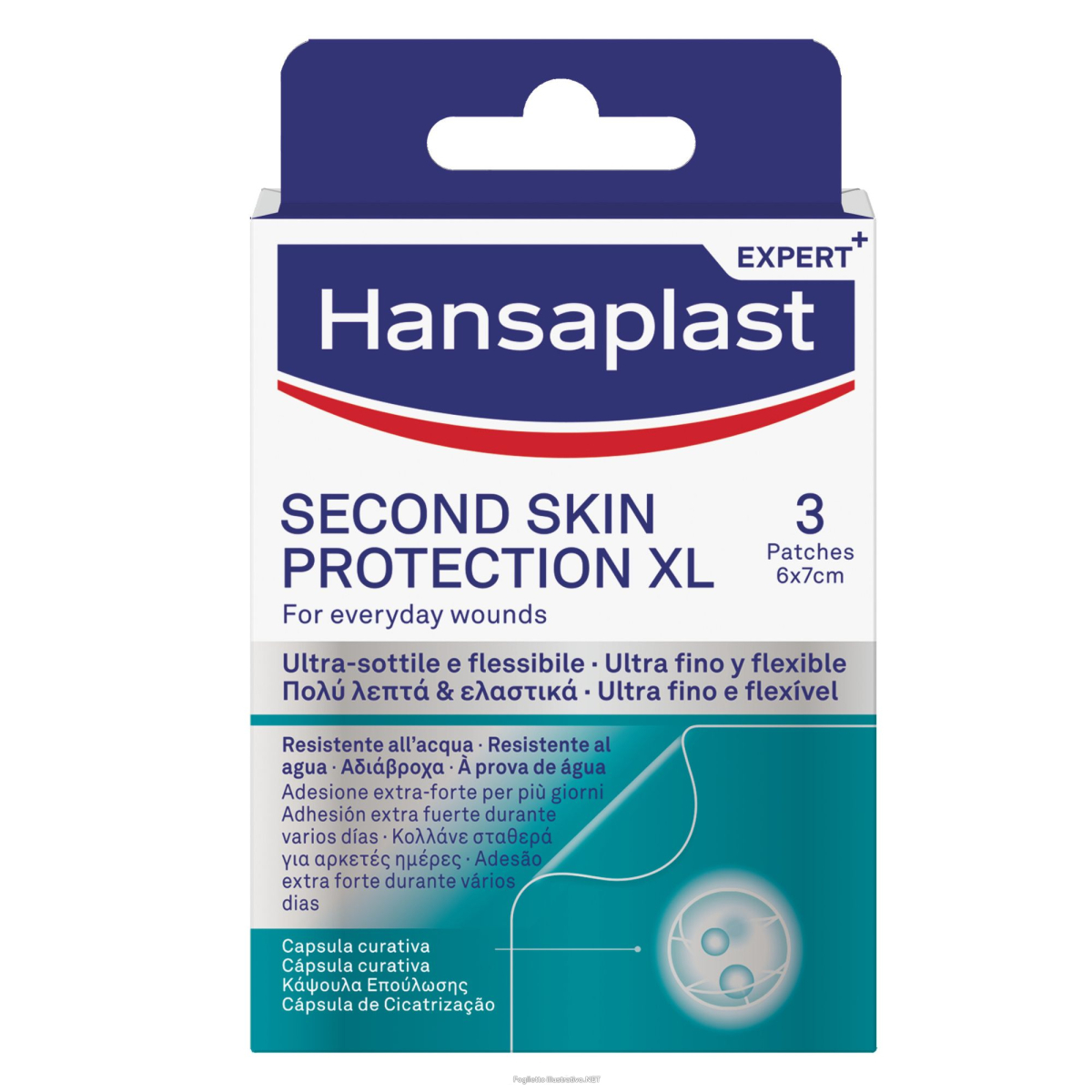 Trova prezzi di hansaplast second skin protection xl 3, grandi cerotti con capsula curativa, 3 pezzi da 6 x 7 cm e compra online