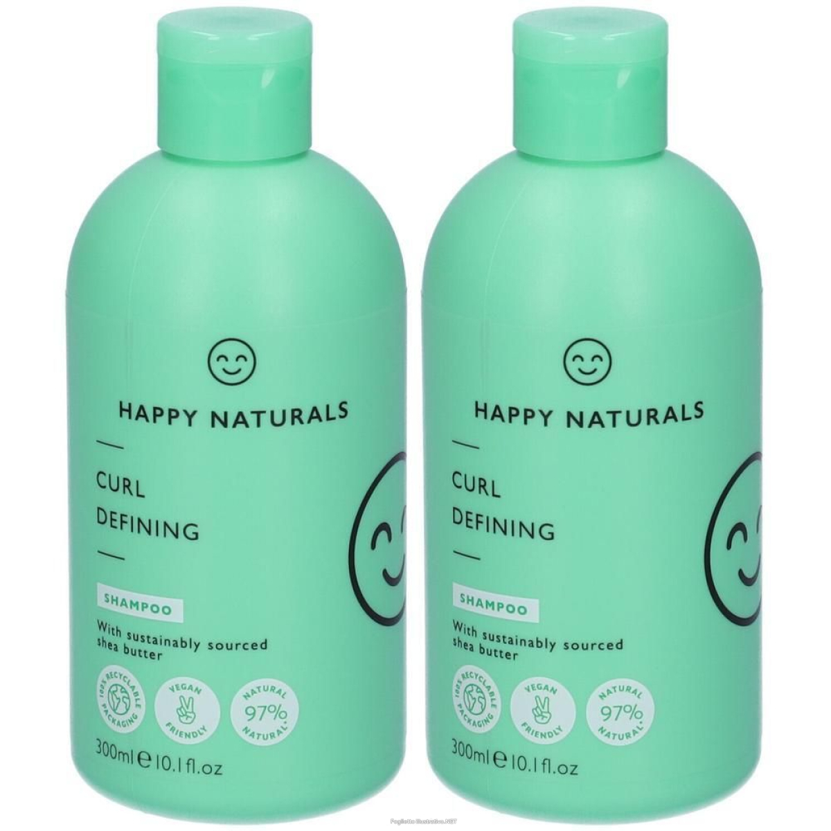 Trova prezzi di happy naturals curl defining shampoo 2x300 ml e compra online