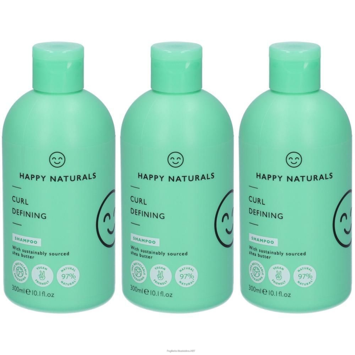 Trova prezzi di happy naturals curl defining shampoo 3x300 ml e compra online