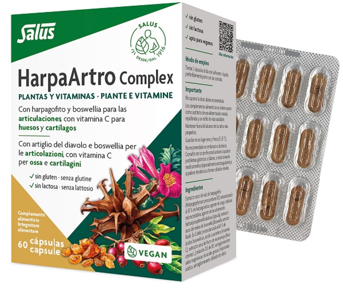 Trova prezzi di Harpaartro complex 60 capsule senza glutine e lattosio e compra online