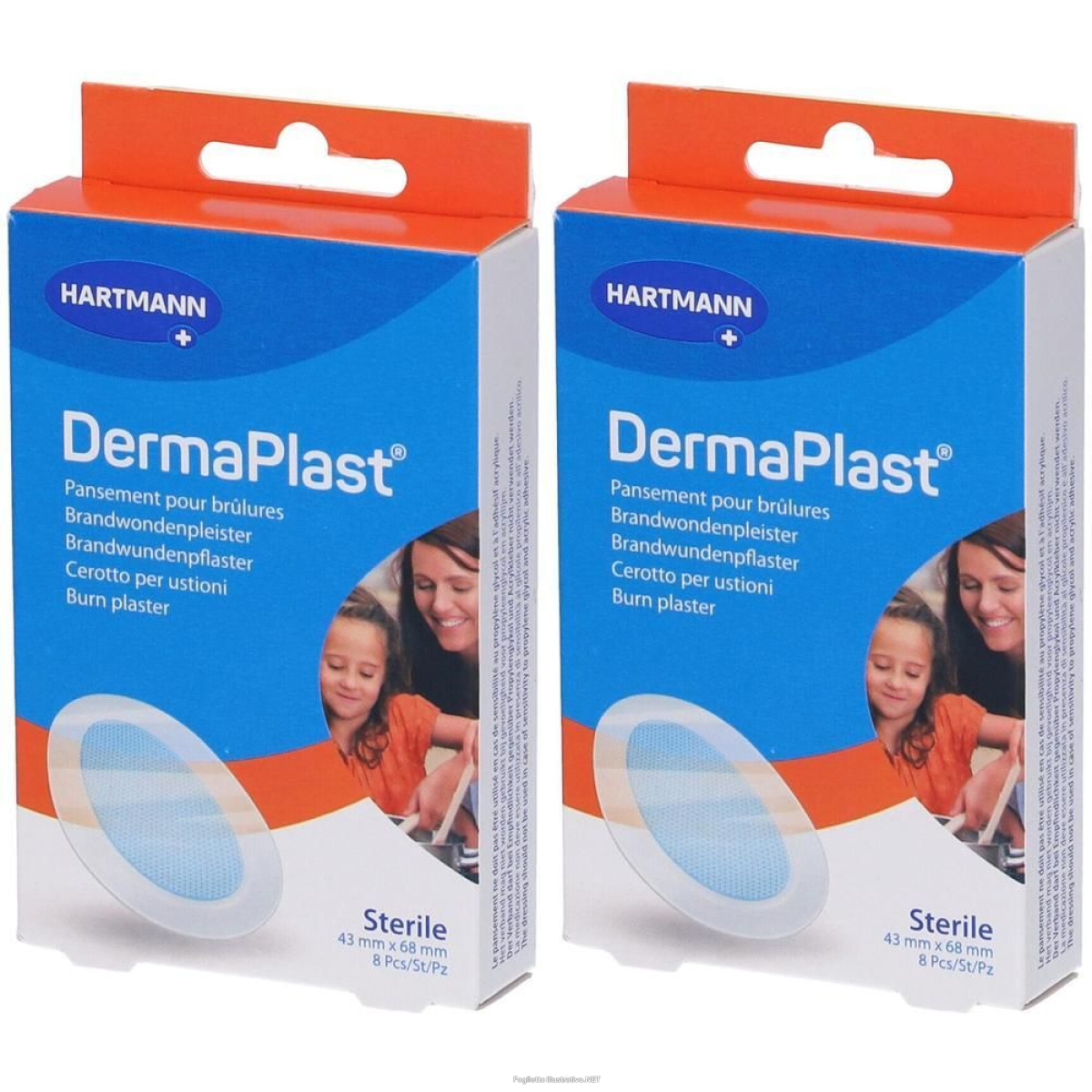 Trova prezzi di hartmann dermaplast® cerotto per ustioni 68 mm x 43 8 st e compra online