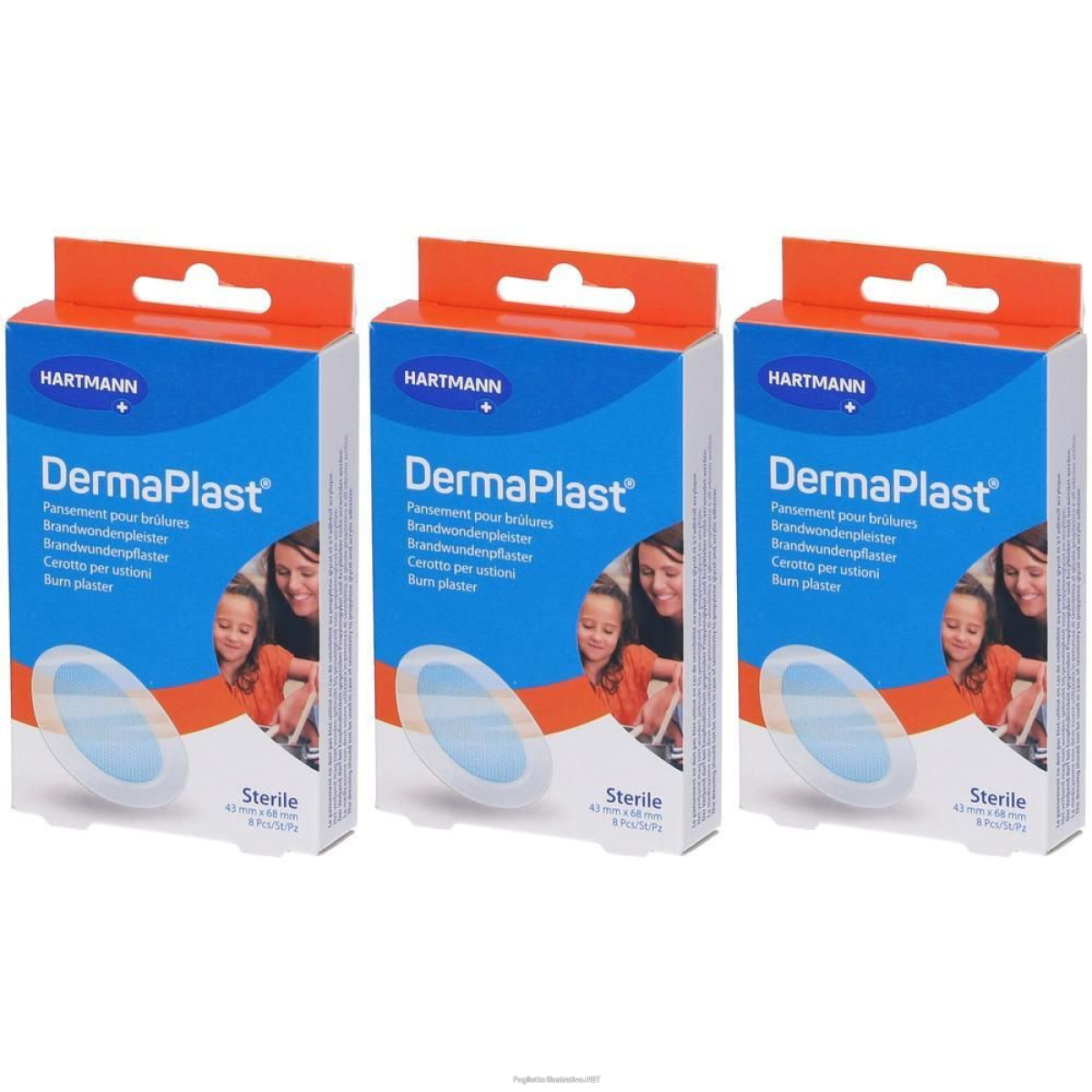 Trova prezzi di hartmann dermaplast® cerotto per ustioni 68 mm x 43 8 st e compra online