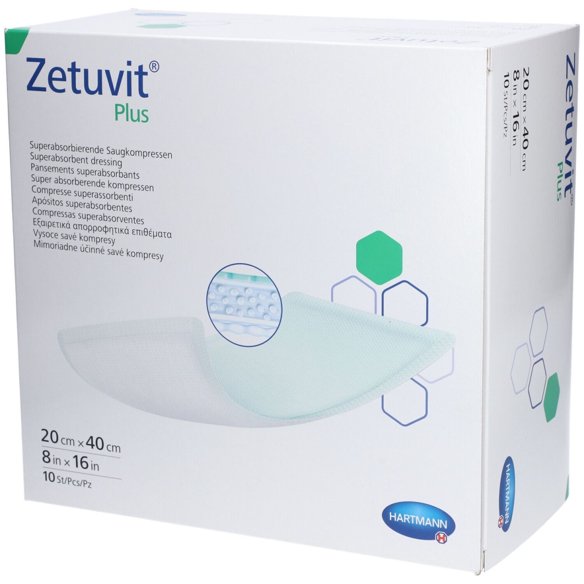 Trova prezzi di Hartmann zetuvit® plus wundauflage 20x40 cm (1x10 stk.) 10 pz compress e compra online