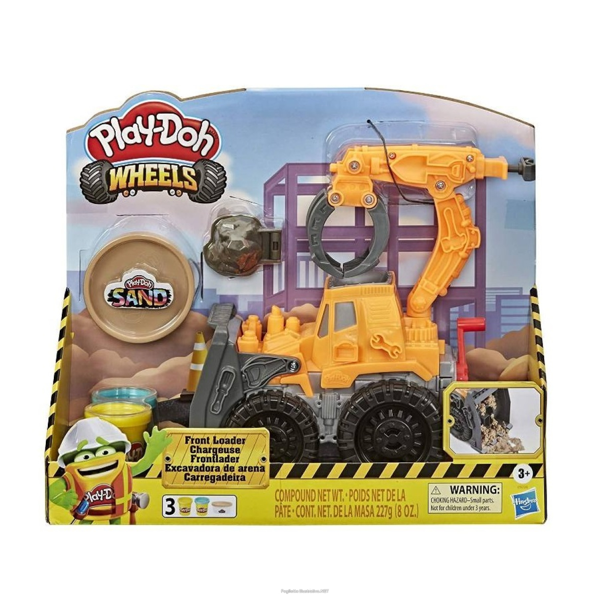 Trova prezzi di hasbro play-doh front loader playset con plastilina colori assortiti 3 vasetti e compra online