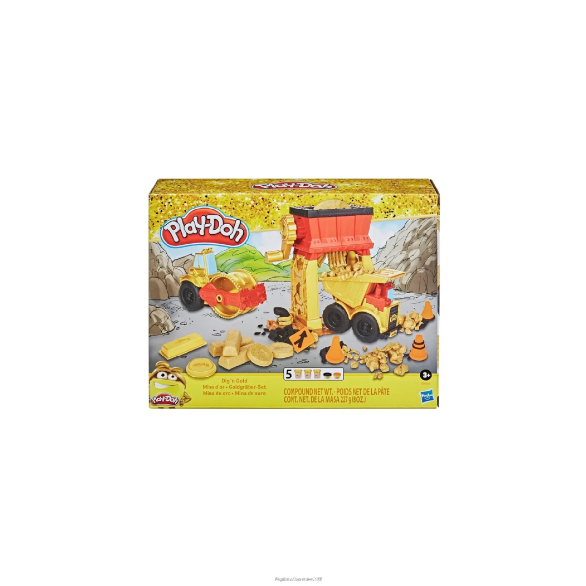 Trova prezzi di hasbro play-doh miniera d'oro - gioco di scavo con camion e macinatrice per bambini e compra online