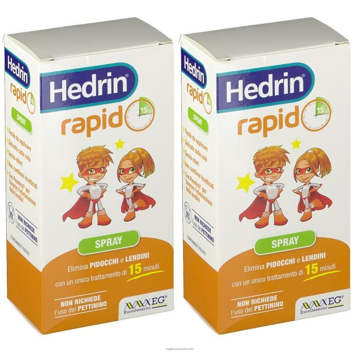 Trova prezzi di hedrin® rapido spray 2x60 ml e compra online