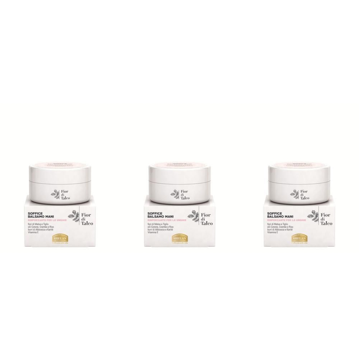 Trova prezzi di Helan fior di talco soffice balsamo mani 50 ml 3x50 ml e compra online