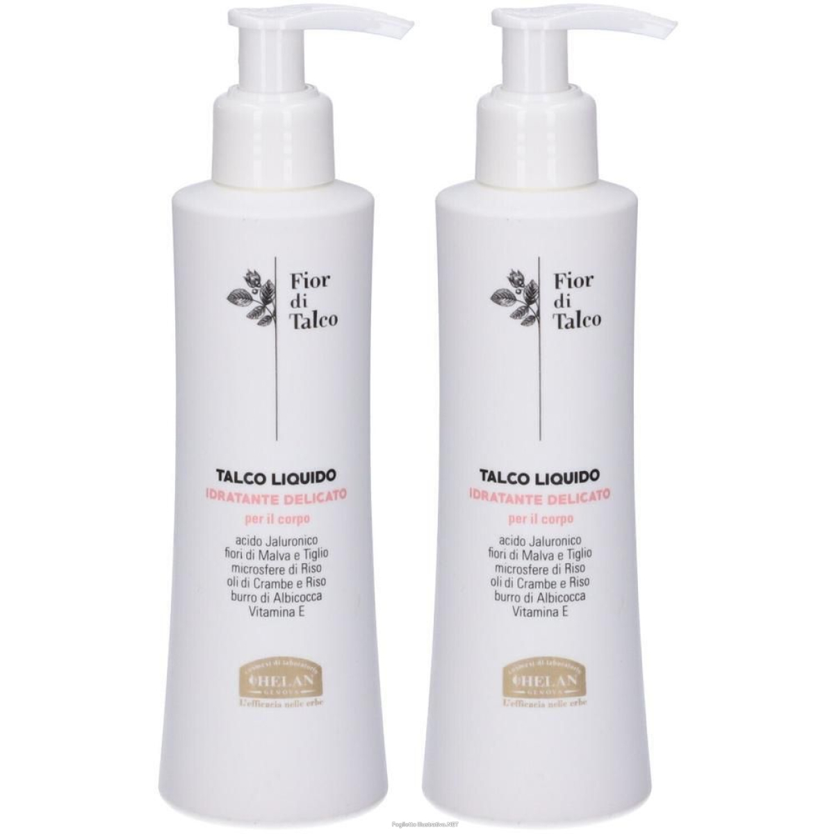 Trova prezzi di helan fior di talco talco liquido idratante delicato 2x200 ml e compra online