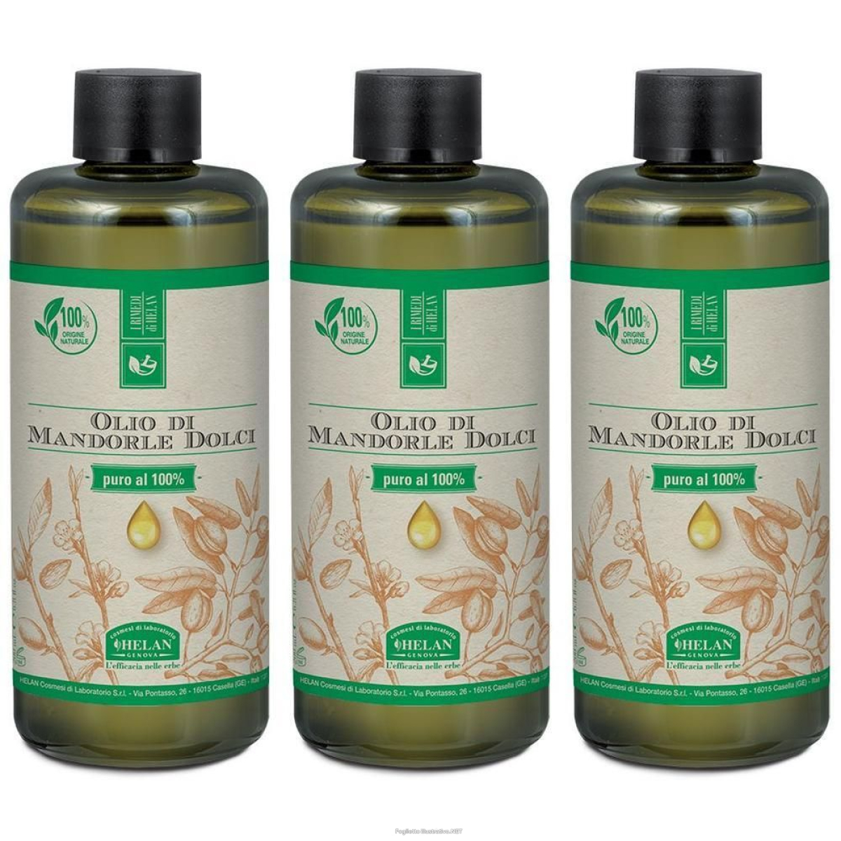 Trova prezzi di helan i rimedi di helan olio di mandorle dolci 3x200 ml e compra online