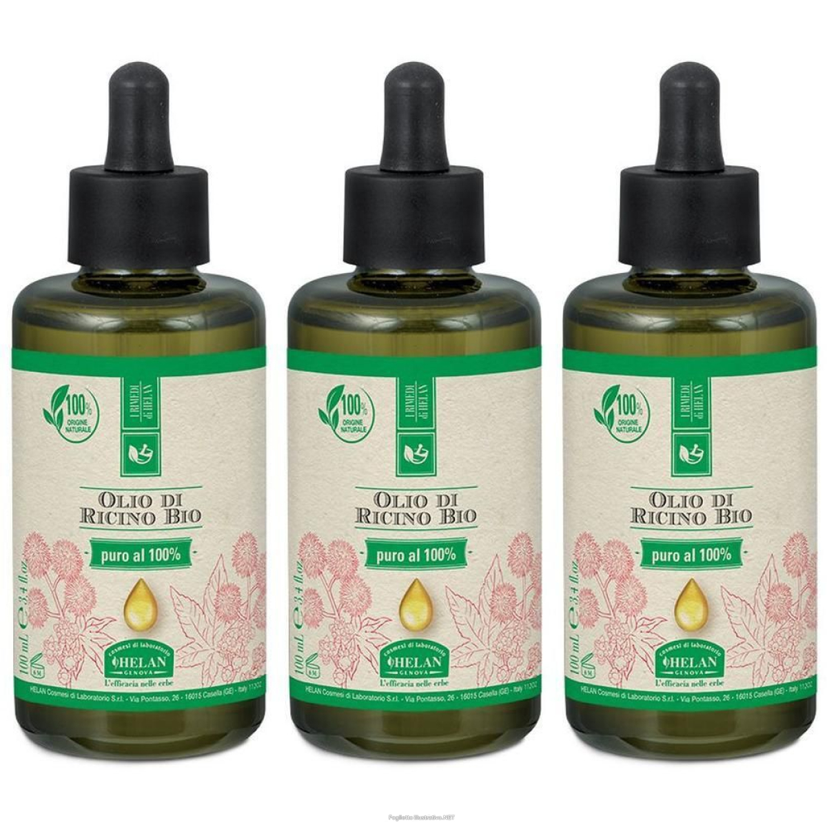 Trova prezzi di helan i rimedi di helan olio di ricino bio 3x100 ml e compra online