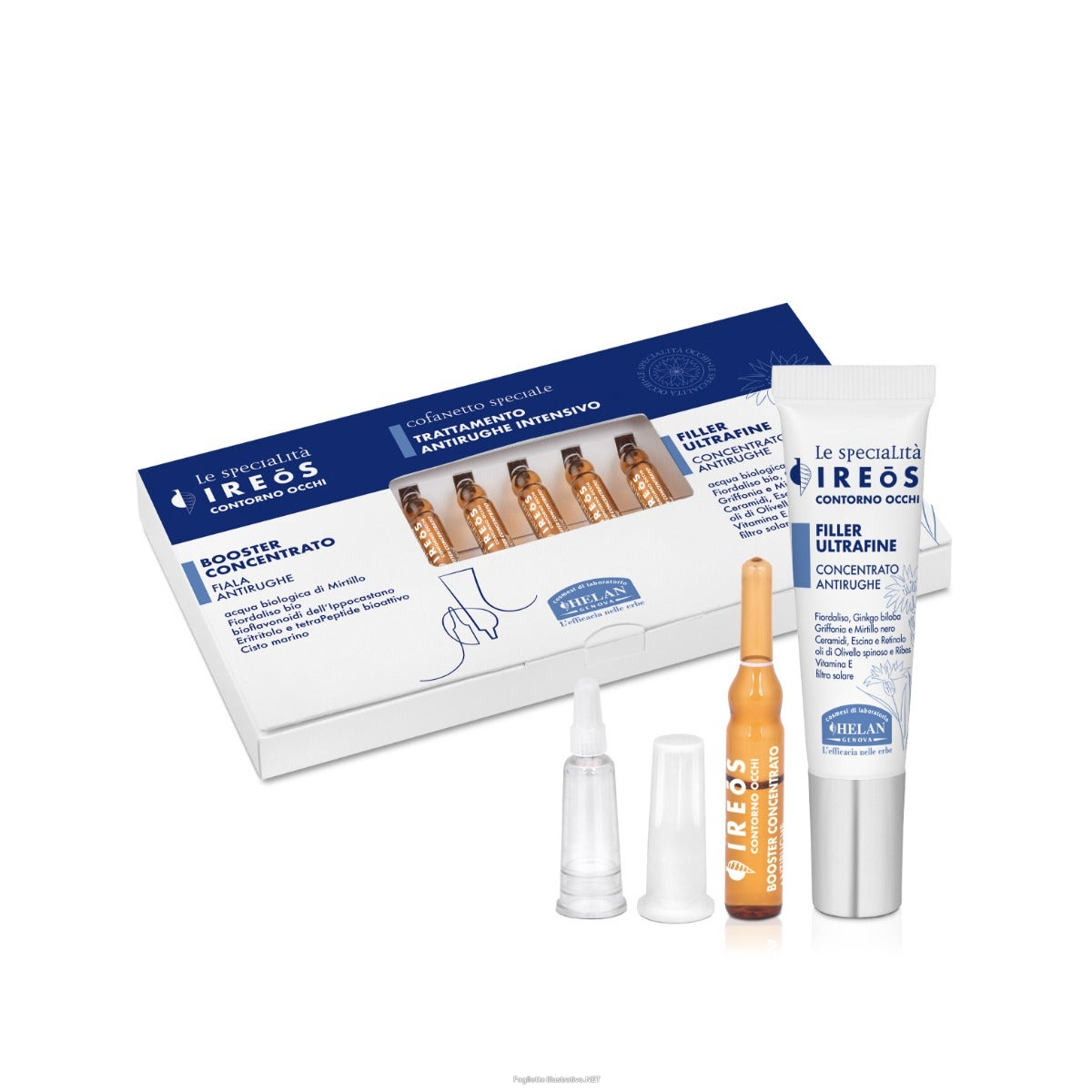 Trova prezzi di helan ireos cofanetto trattamento antirughe intensivo fiale 5x1,5ml + filler ultrafine 10ml 3087 e compra online