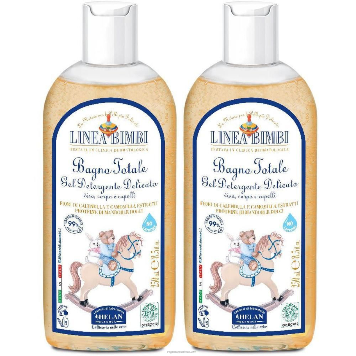 Trova prezzi di helan linea bimbi bagno totale 2x250 ml detergente e compra online