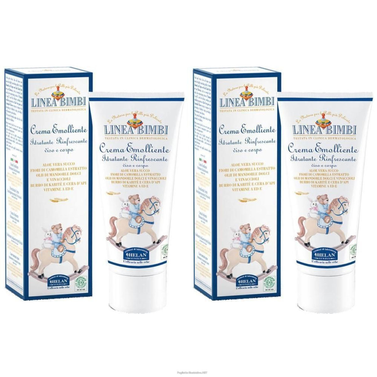 Trova prezzi di helan linea bimbi crema emolliente 2x100 ml e compra online