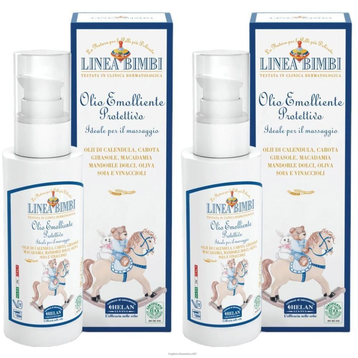Trova prezzi di helan linea bimbi olio emolliente 2x100 ml e compra online