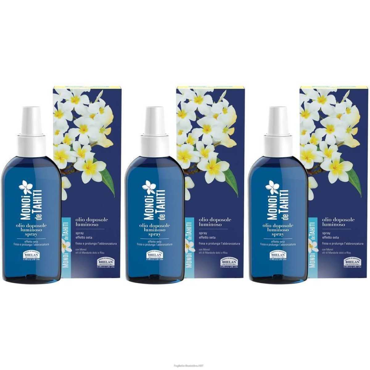 Trova prezzi di helan monoi de tahiti olio doposole luminoso 3x150 ml e compra online