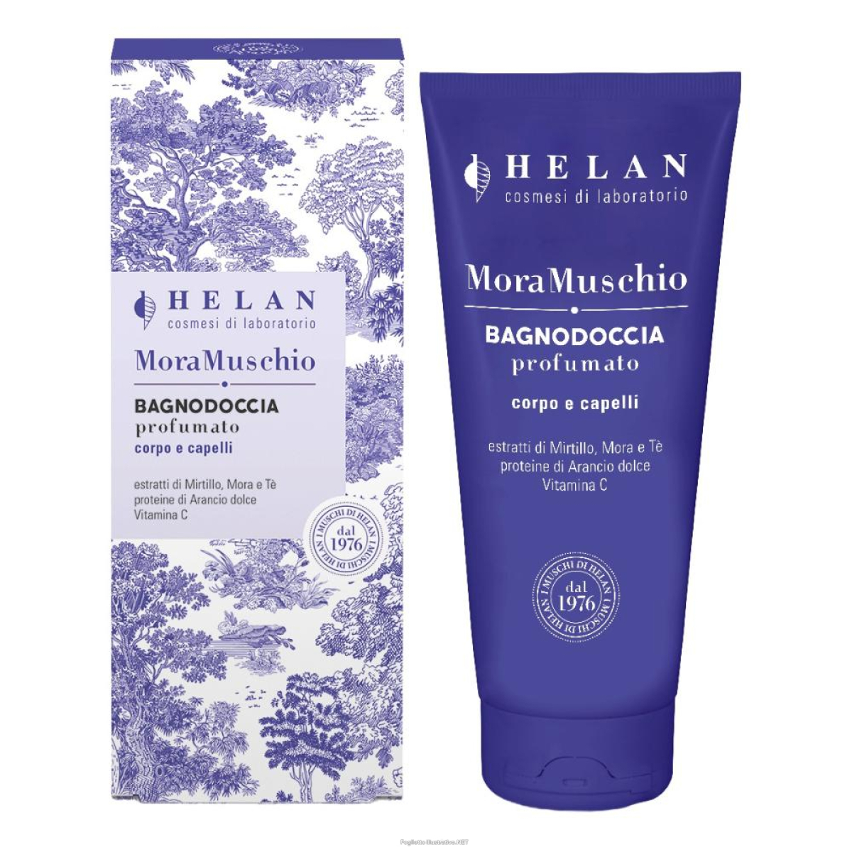 Trova prezzi di helan - mora muschio bagnodoccia profumato corpo e capelli confezione 200 ml e compra online