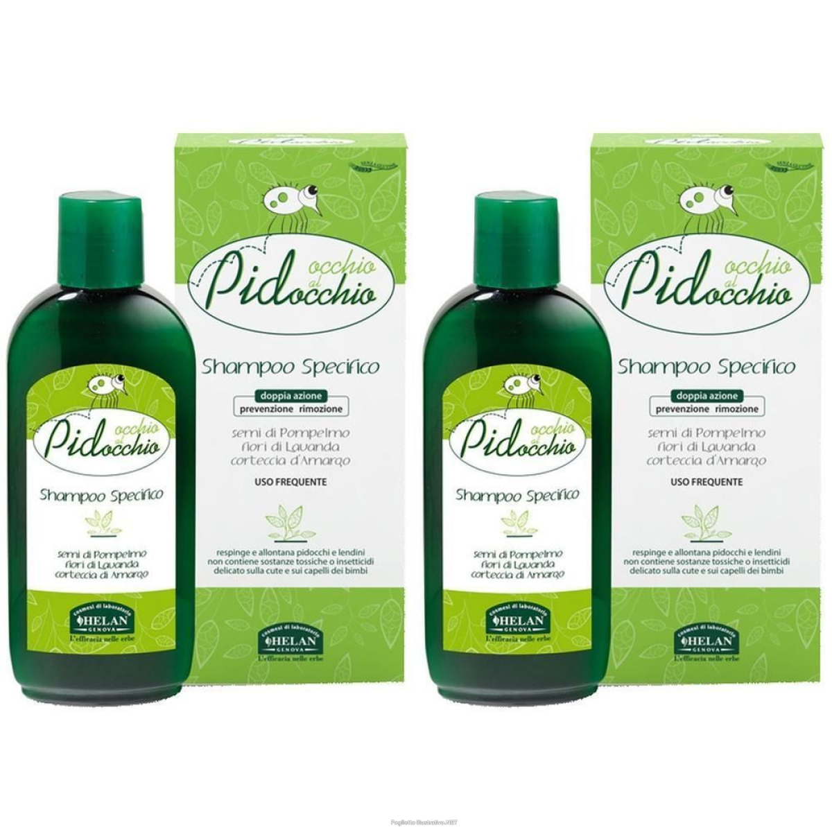 Trova prezzi di helan occhio al pidocchio shampoo specifico 2x200 ml e compra online