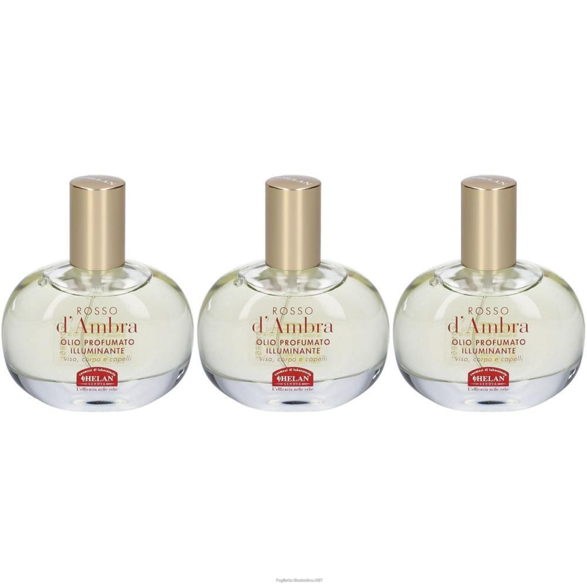 Trova prezzi di helan rosso d'ambra olio profumato illuminante 3x50 ml e compra online
