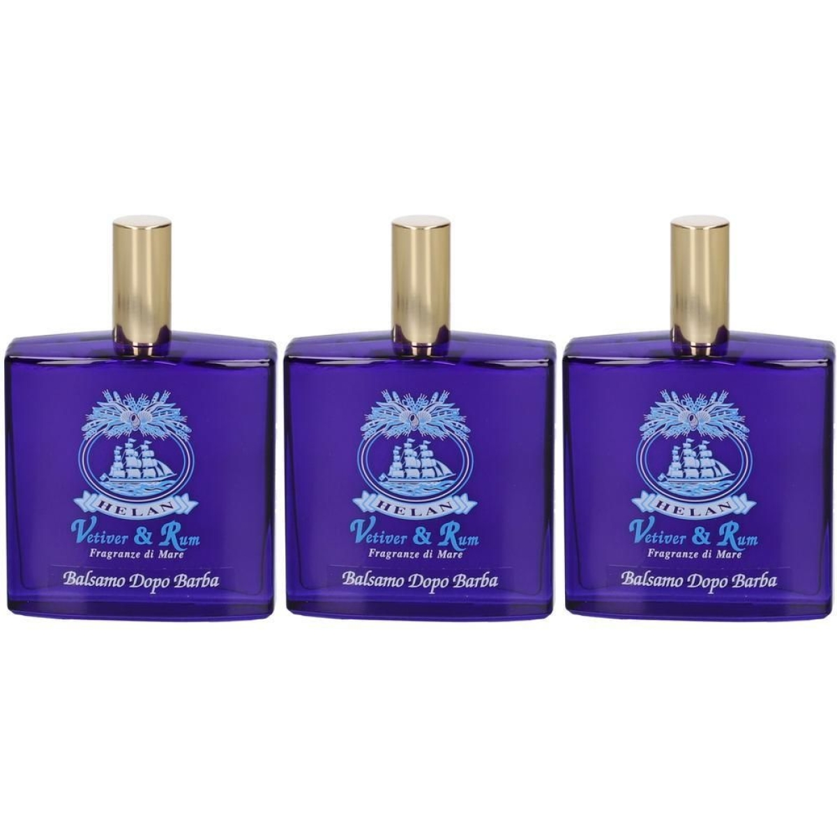 Trova prezzi di Helan vetiver & rum balsamo dopobarba analcolico 3x100 ml e compra online