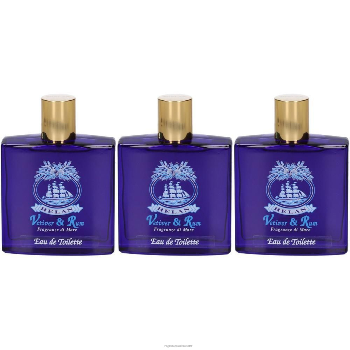 Trova prezzi di helan vetiver & rum eau de toilette 3x100 ml e compra online