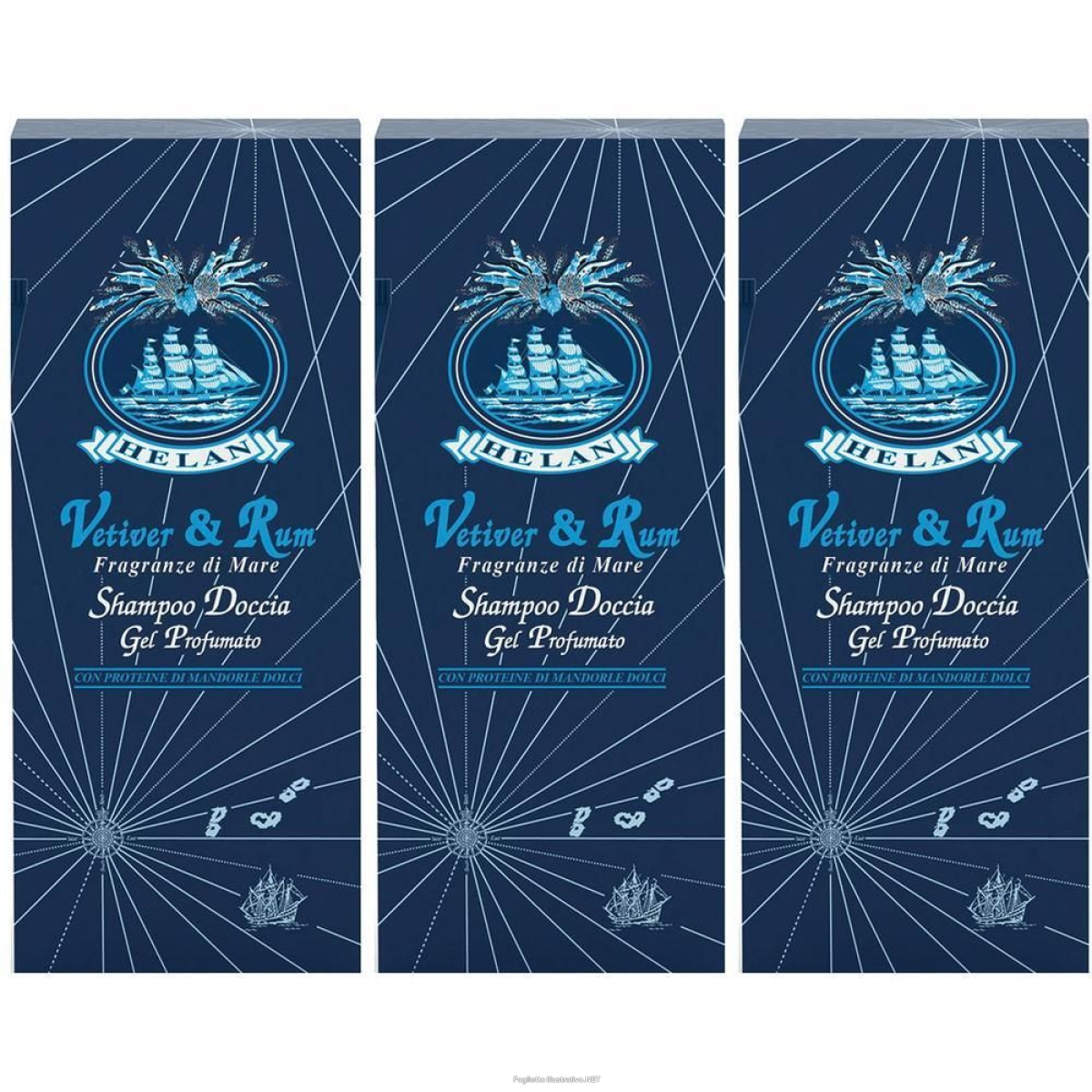 Trova prezzi di helan vetiver & rum shampoo doccia gel profumato 200 ml e compra online