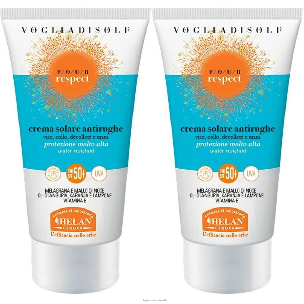 Trova prezzi di helan vogliadisole respect crema solare antirughe spf50+ 50 ml e compra online