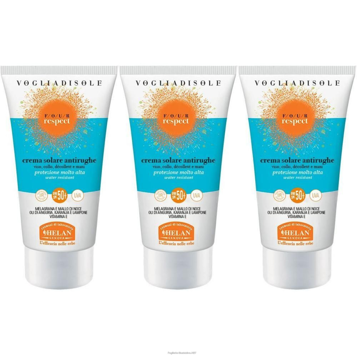 Trova prezzi di helan vogliadisole respect crema solare antirughe spf50+ 50 ml e compra online