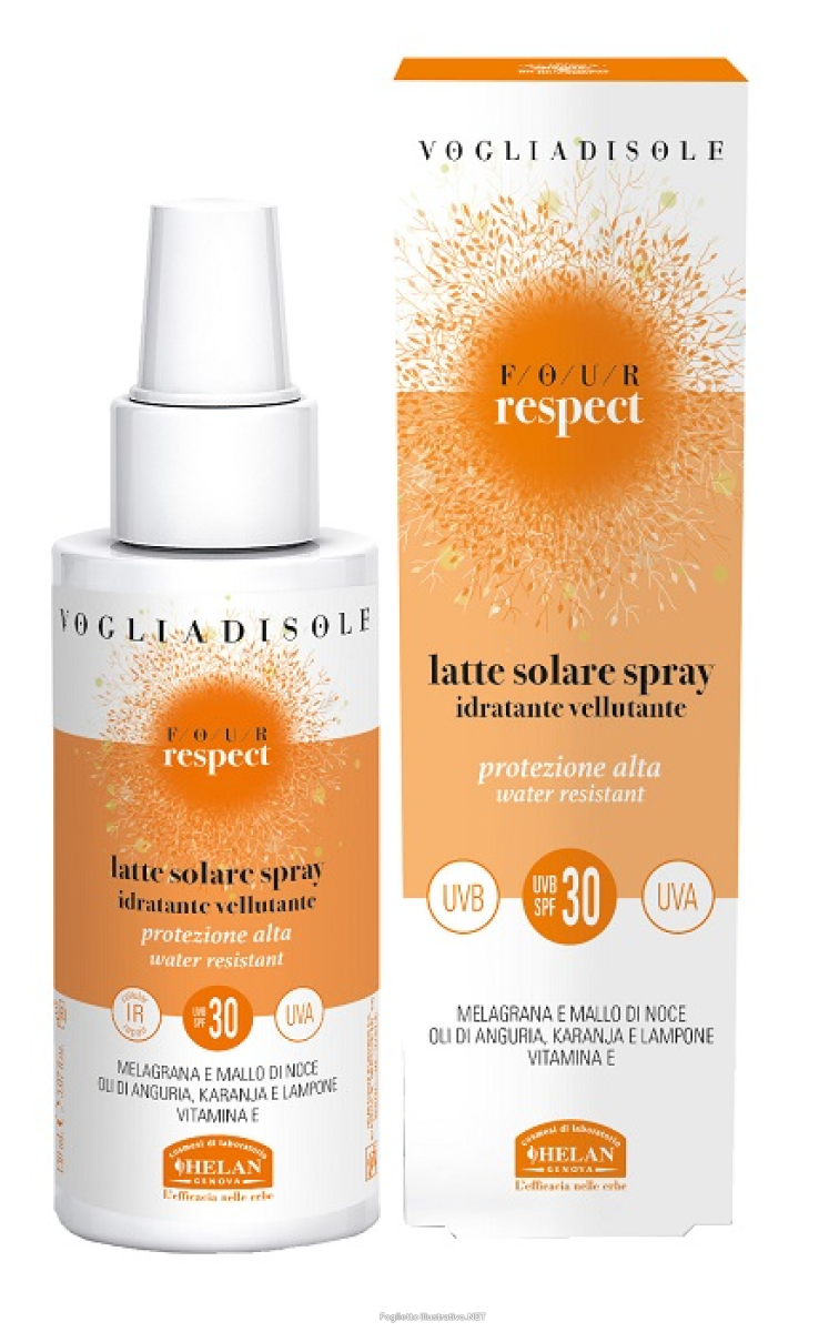 Trova prezzi di helan vogliadisole respect latte solare spray spf30 150 ml crema solar e compra online