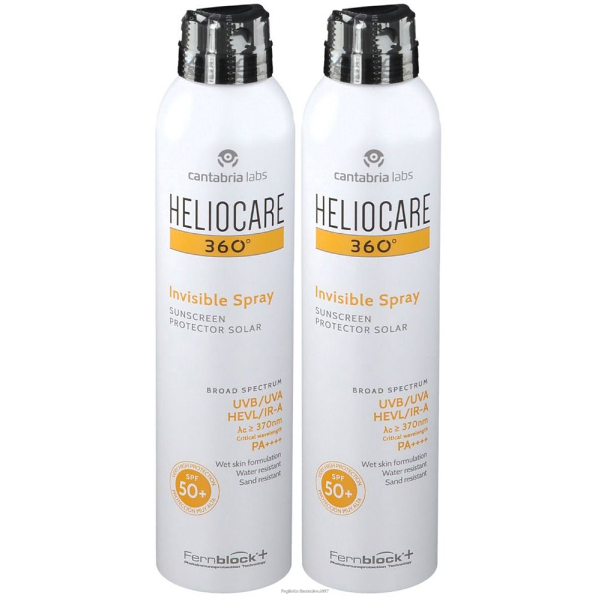 Trova prezzi di heliocare 360 invisible spray doublepack 2x200 ml set e compra online