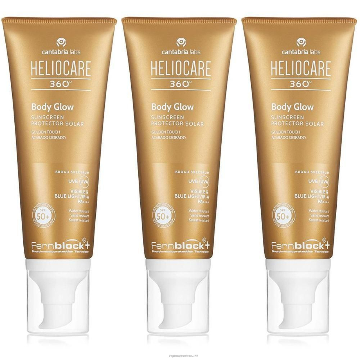 Trova prezzi di heliocare 360° body glow spf50+ 3x100 ml e compra online