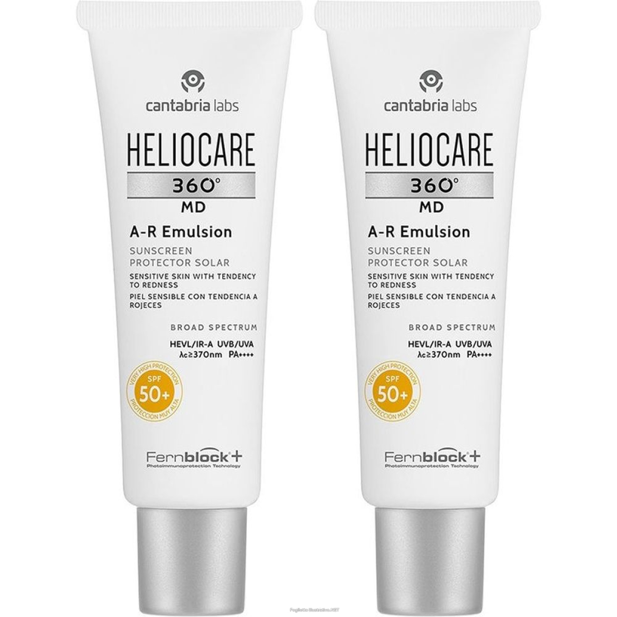 Trova prezzi di heliocare 360° md a-r emulsion spf 50+ set da 2 2x50 ml crema solare e compra online
