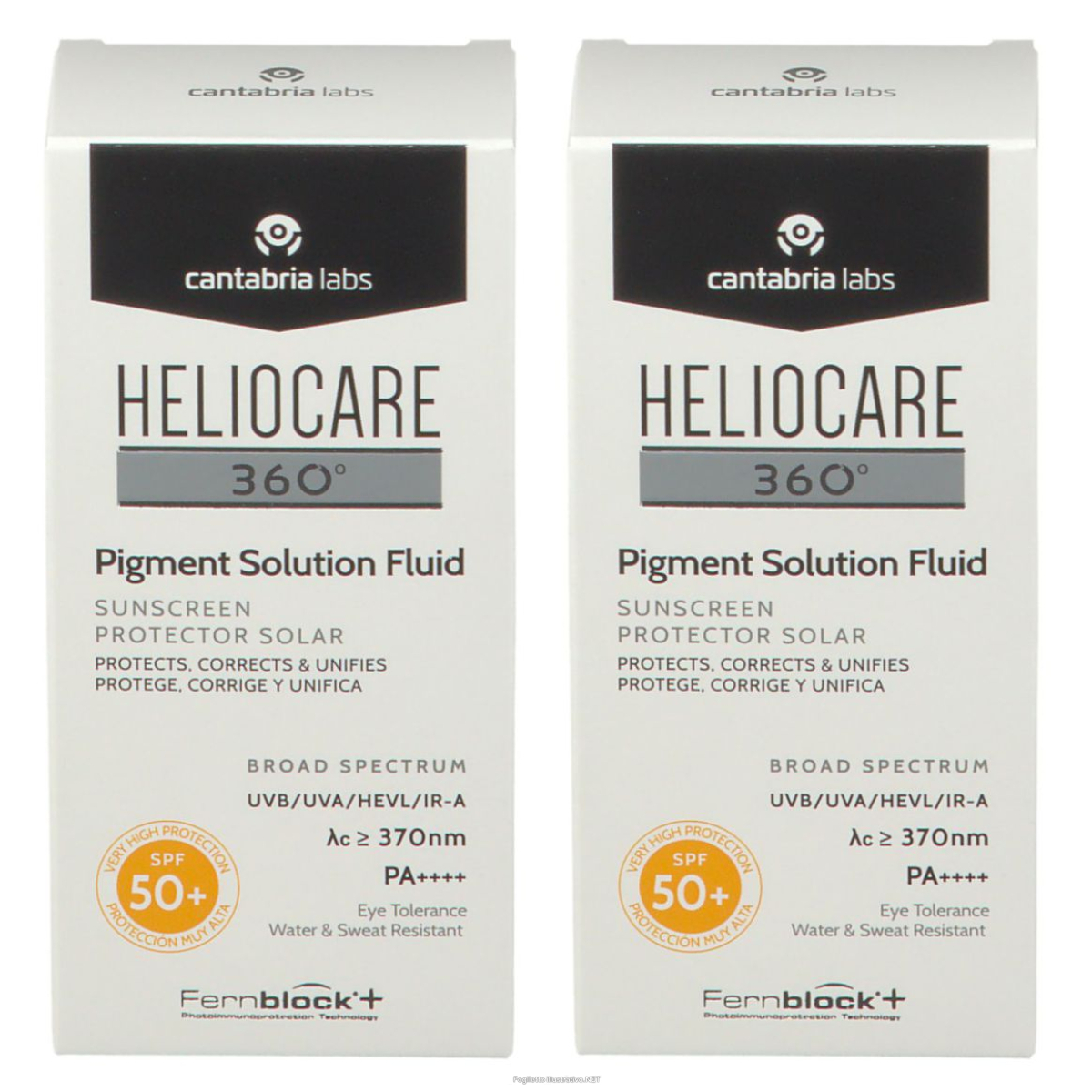 Trova prezzi di heliocare 360° pigment solution fluid spf 50+ 2 pz fluido e compra online
