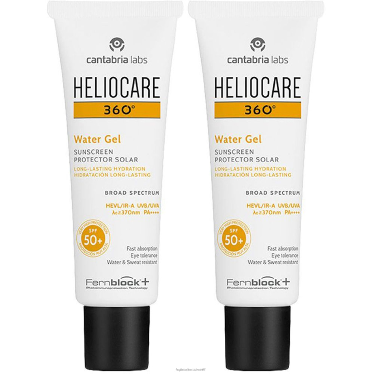 Trova prezzi di heliocare 360° water gel spf50+ 50ml set da 2 2x50 ml e compra online