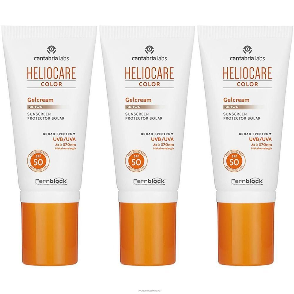 Trova prezzi di heliocare color brown fp 50 3x50 ml e compra online