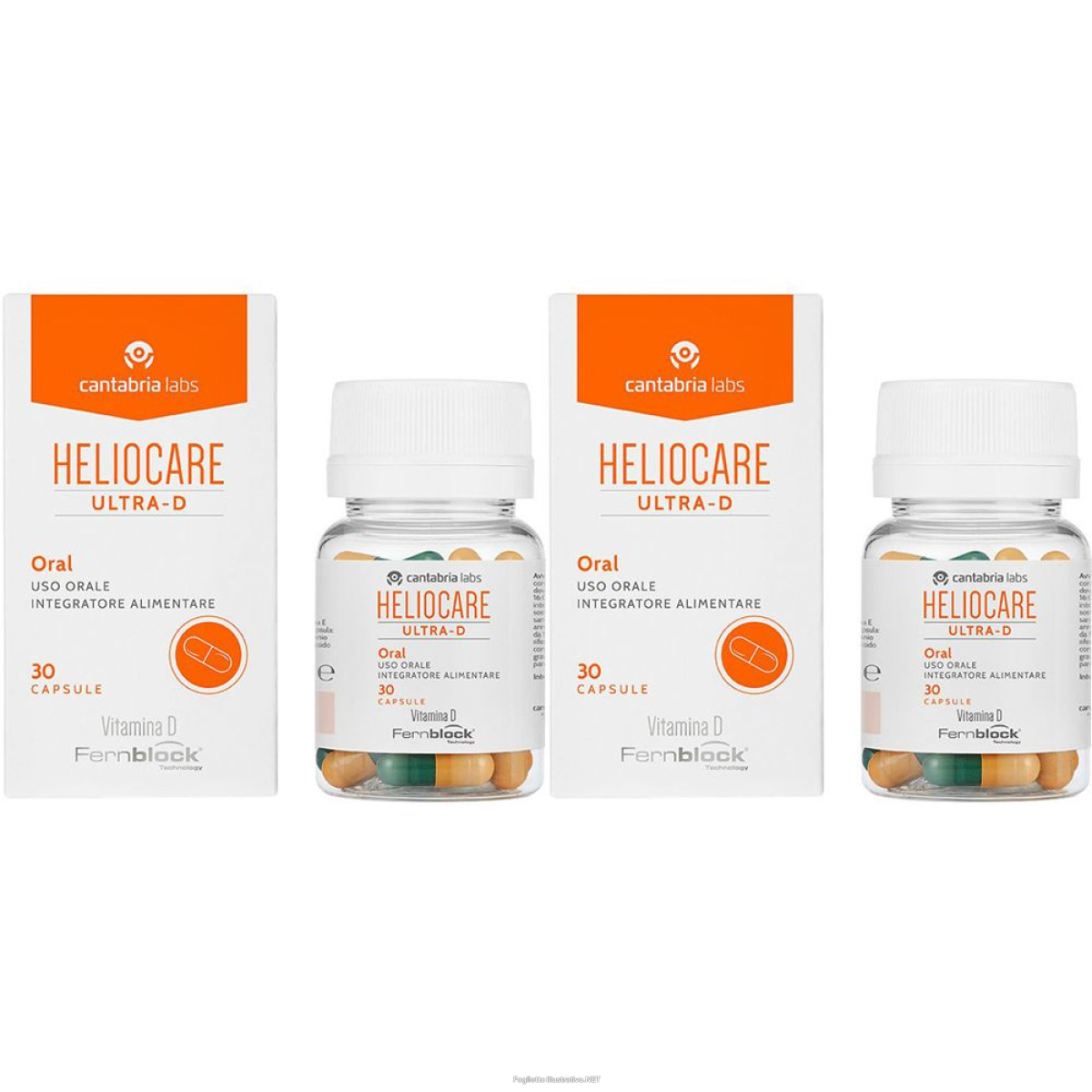 Trova prezzi di heliocare ultra-d set da 2 2x30 pz capsule e compra online