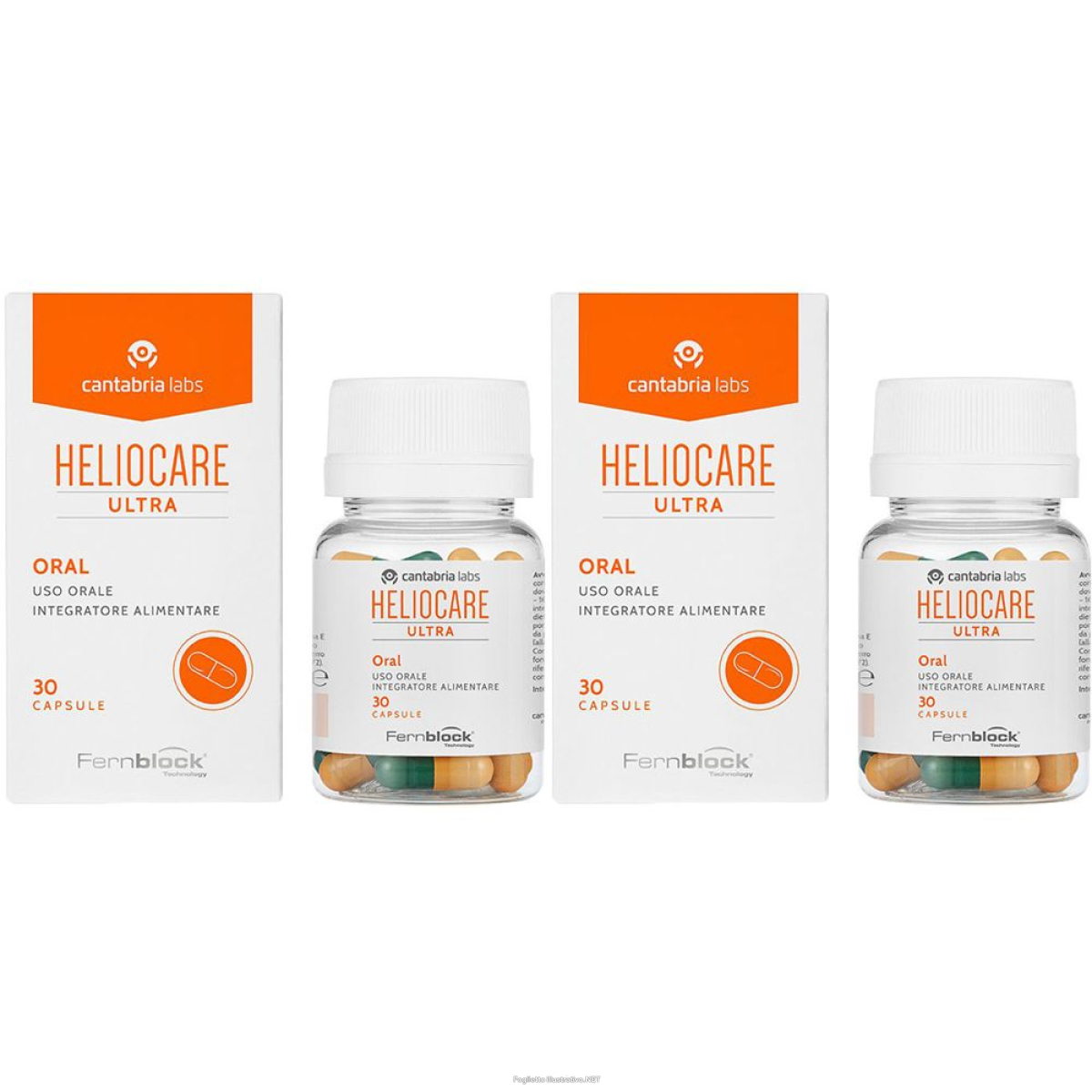 Trova prezzi di heliocare ultra set da 2 2x30 pz capsule e compra online