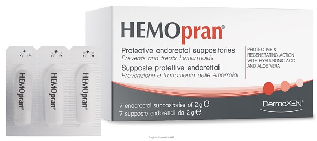 Trova prezzi di hemopran supposte protettive endorettali per prevenzione e trattamento delle emorroidi 7 pezzi e compra online