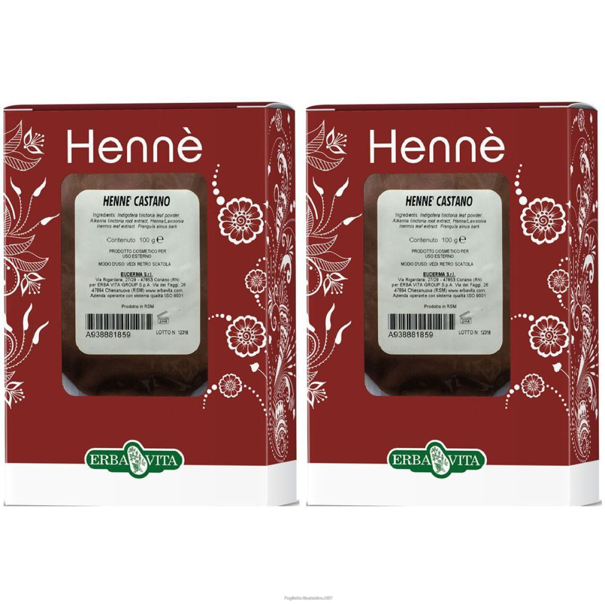 Trova prezzi di henne color cap castano 100g set da 2 2x100 g e compra online