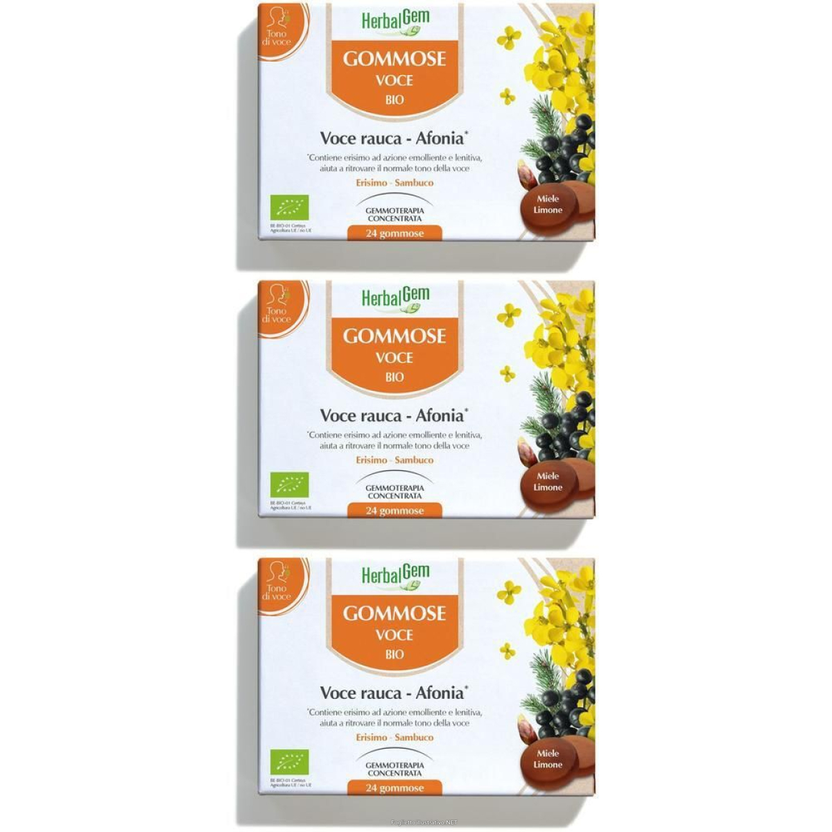 Trova prezzi di herbalgem gommose voce bio per rauca e afonia gusto miele limon e compra online
