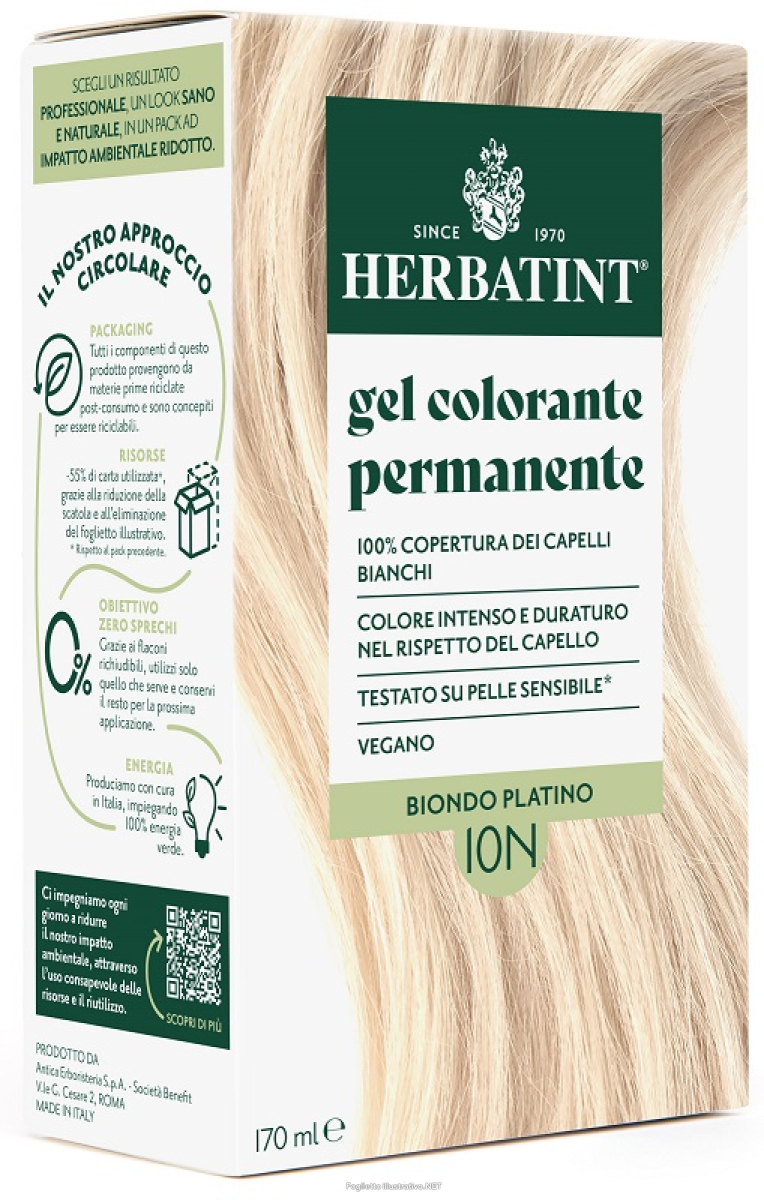 Trova prezzi di herbatint 10n biondo plat170ml e compra online