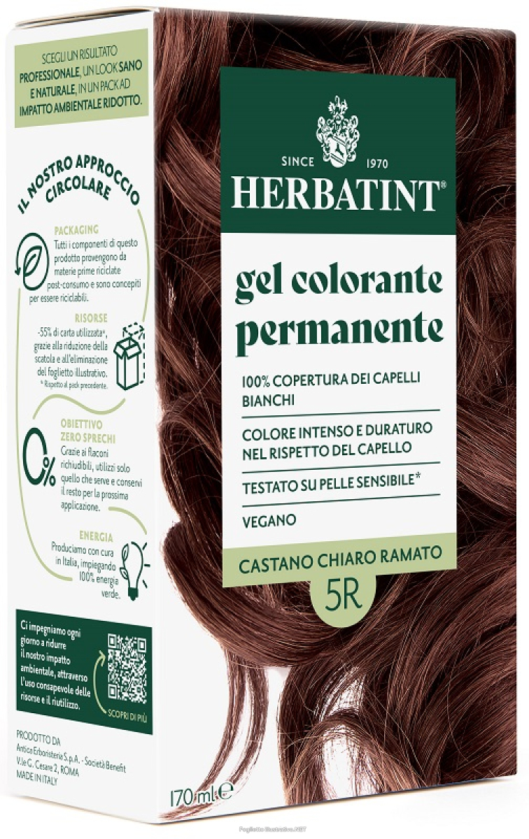 Trova prezzi di herbatint 5r castano chiaro ramato 170 ml e compra online