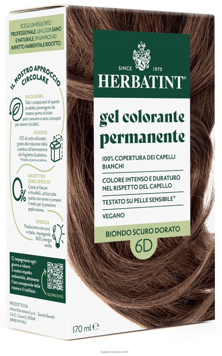 Trova prezzi di herbatint 6d biondo scuro dorato 170 ml e compra online
